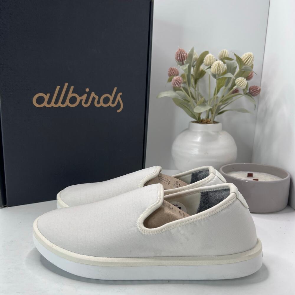 Allbirds Wool Lounger Loafers Natural White (Blizzard Sole) Women 8  Tried On